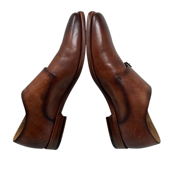 Curatore Dress Shoes Mens 9 Brown Leather Double Monk Strap Made in Italy 358074 main image 5